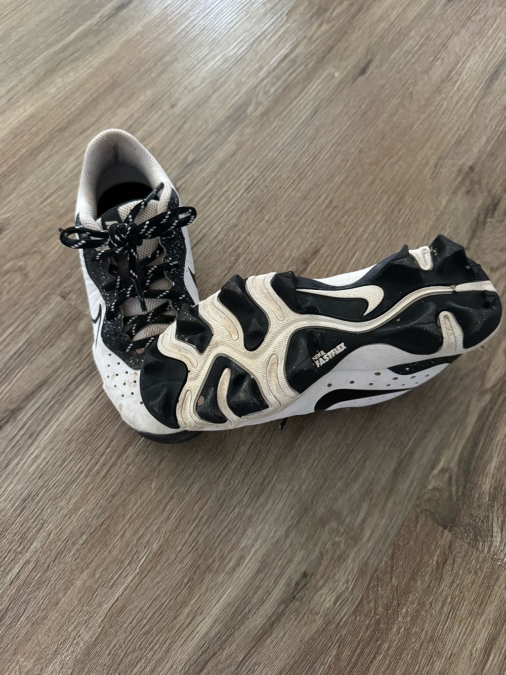 Nike White and Black Trail Running Shoes
